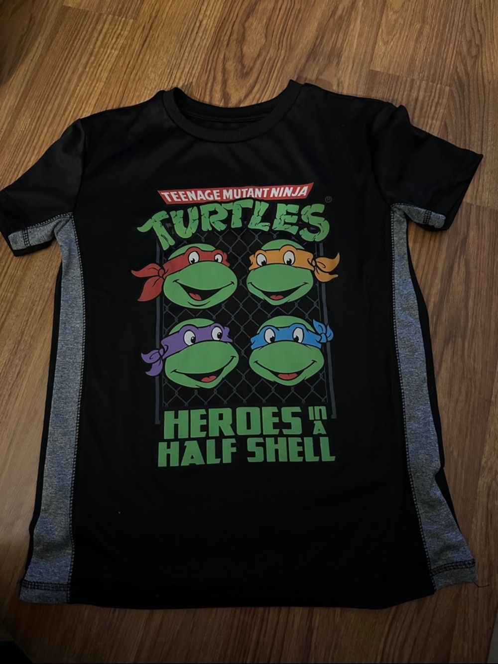 Nickelodeon Black Tee with White Logo Print